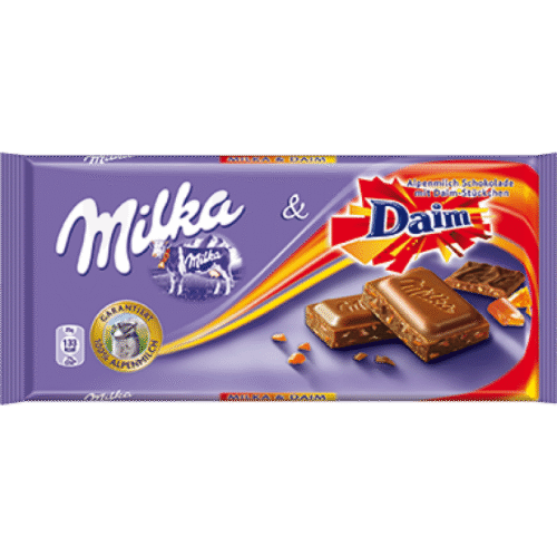 MILKA Chocolate Daim Bar 100gm