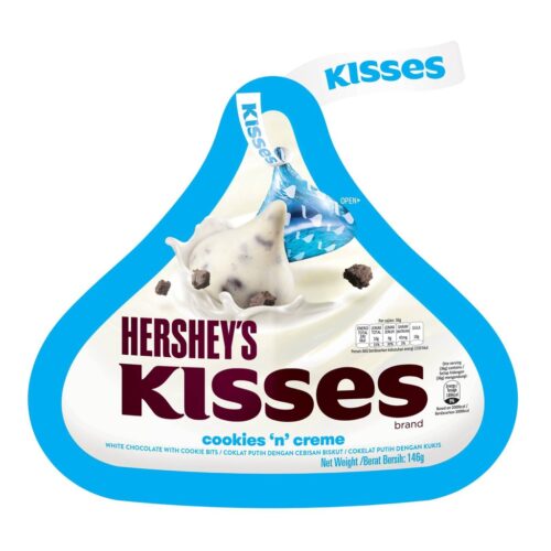 HERSHEY'S Kisses Cookies And Cream Pouch 146gm