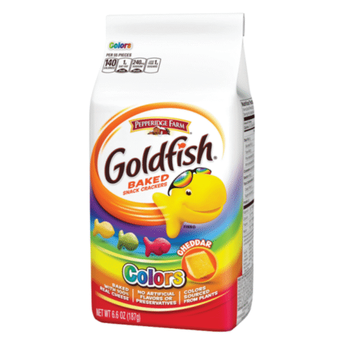 PEPPERIDGE FARM Goldfish Baked Snack Crackers Colour Cheddar 187g
