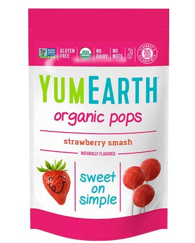 YUMMY EARTH Organic Strawberry Pops 87g