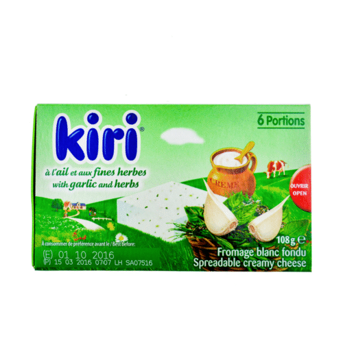 Laughing Cow Kiri Garlic & Herbs 108g