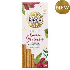 BIONA Organic Grissini Quinoa Breadsticks 125gm