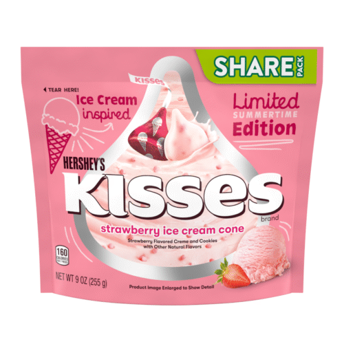 HERSHEY'S Kisses Strawberry Ice Cream Cone 283g