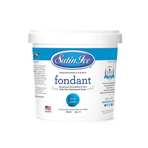 SATIN ICE Blue Vanilla Fondant 1Kg