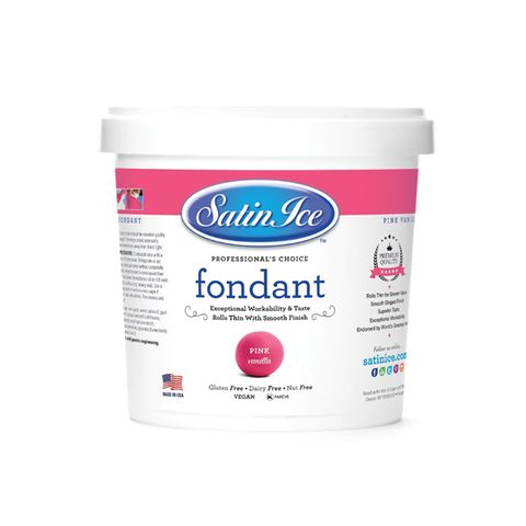 SATIN ICE Pink Vanilla Fondant 1kg