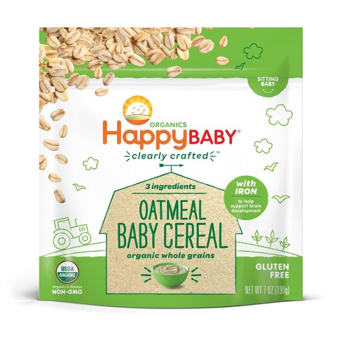 Happy Baby Gluten Free Oatmeal Baby Cereal 198gm