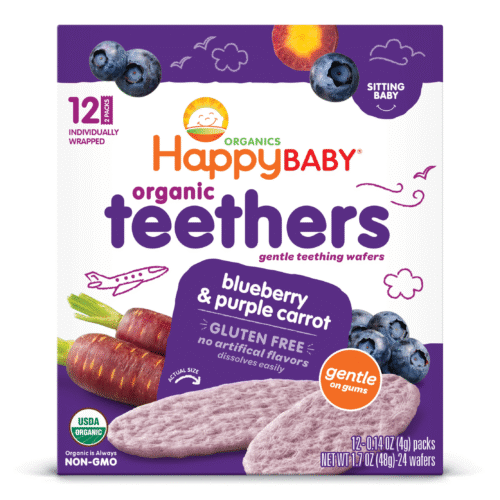 Happy Baby Oraganic Teethers Blueberry & Purple Carrot 48gm