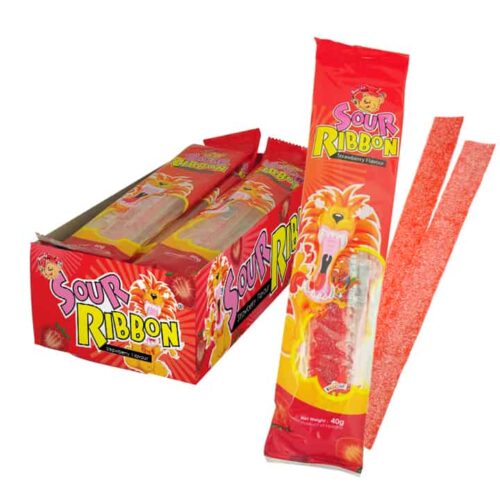 BEARDY Sour Ribbon Strawberry 40gm
