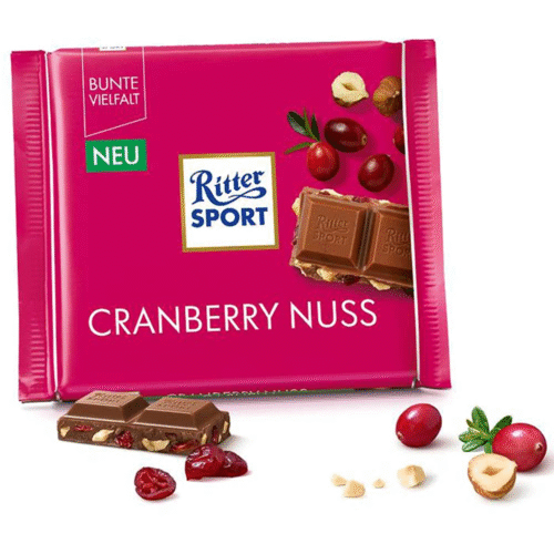 RITTER SPORT Cranberry Nut 100gm