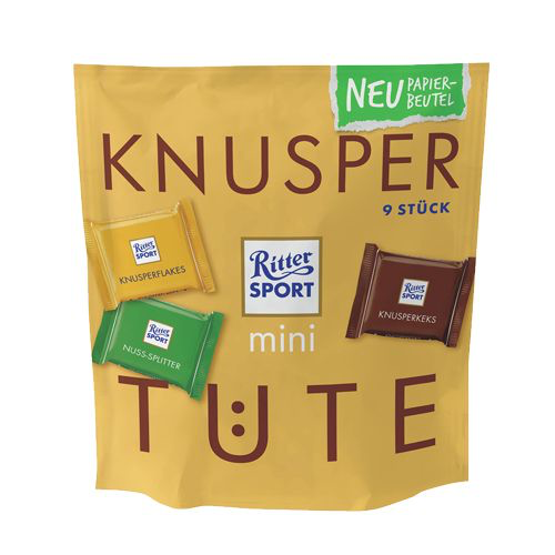 RITTER SPORT Mini Knusper Tuete 9s 150gm