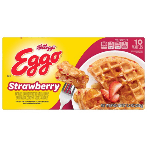 KELLOGG'S Eggo Strawberry Waffles 348gm