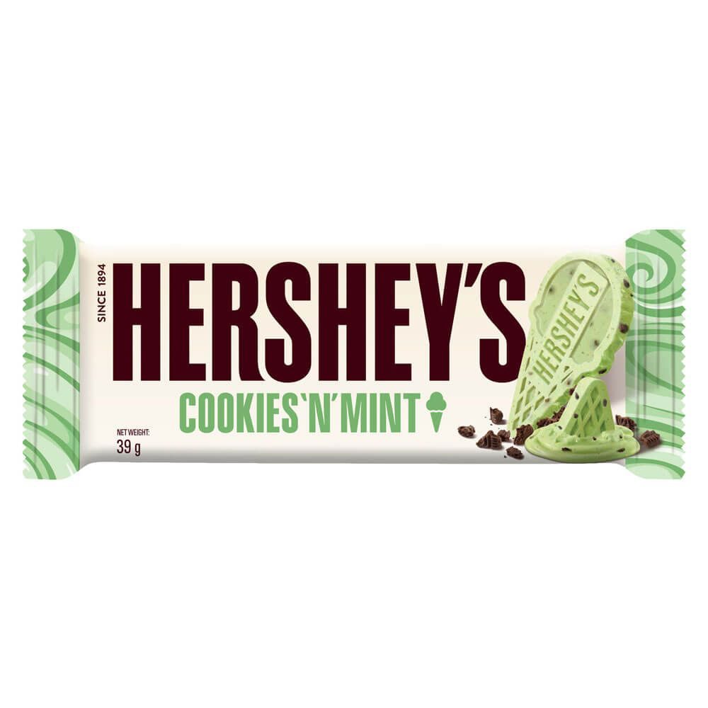 HERSHEY'S Cookies And Mint Chocolate 39gm