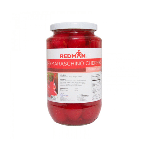 REDMAN Maraschino Cherries With Red Stem 26oz