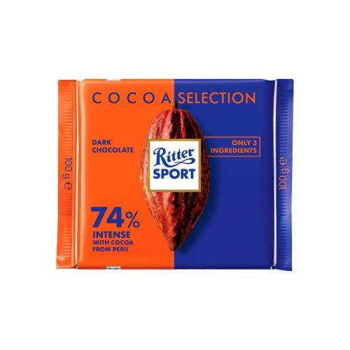 RITTER SPORT 74% Cacao Peru 100gm