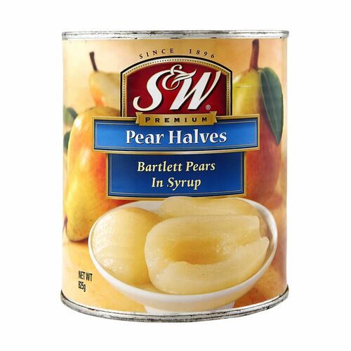 S&W Pear Halves In Syrup 825gm