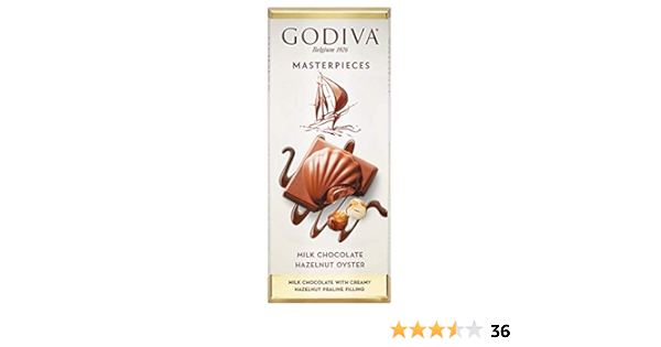 GODIVA Masterpieces Milk Chocolate Hazel Oyster 83gm