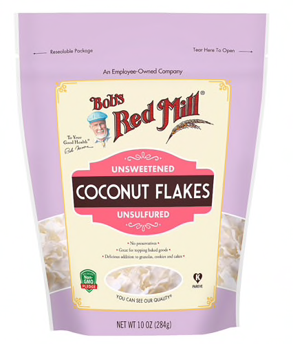 BOB'S RED MILL Gluten Free Unsweetened Coconut Flakes 284g