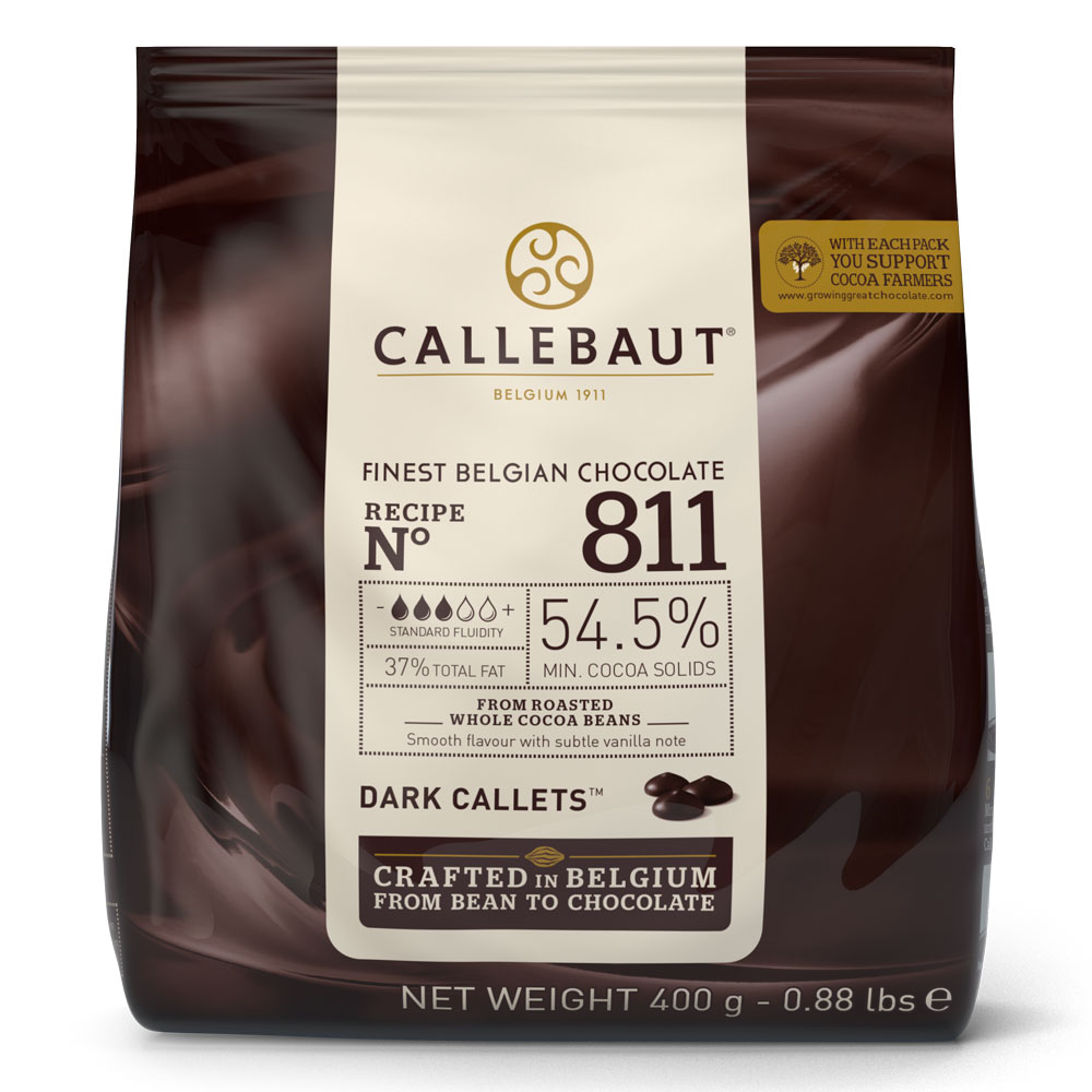 CALLEBAUT 811 54.5% Dark Callets 400gm