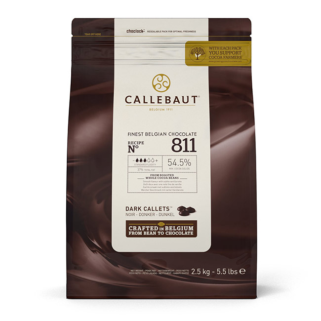 CALLEBAUT 811 54.5% Dark Callets 2.5kg