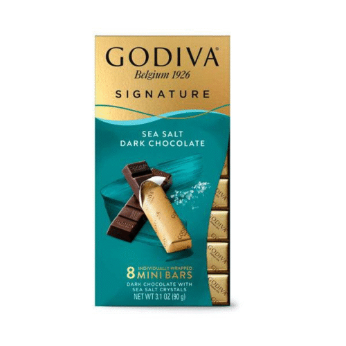 GODIVA Signature Dark Chocolate Seasalt 8s 80gm