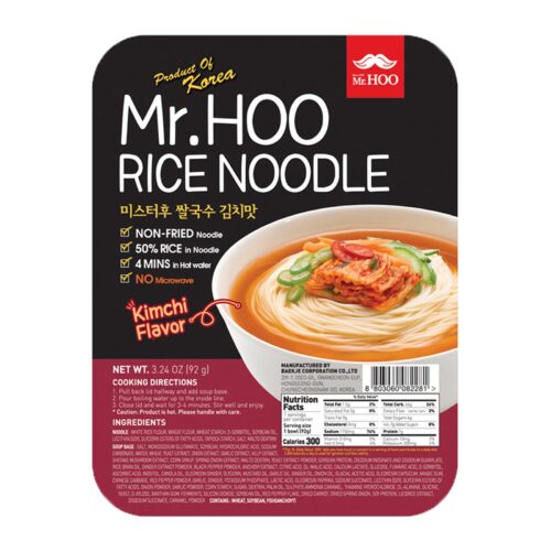 MR.HOO Rice Noodles Kimchi Flavour 92gm