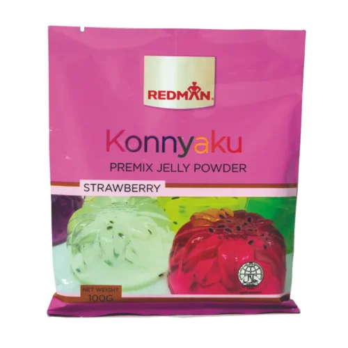 REDMAN Konnyaku Strawberry Premix Jelly Powder 100gm
