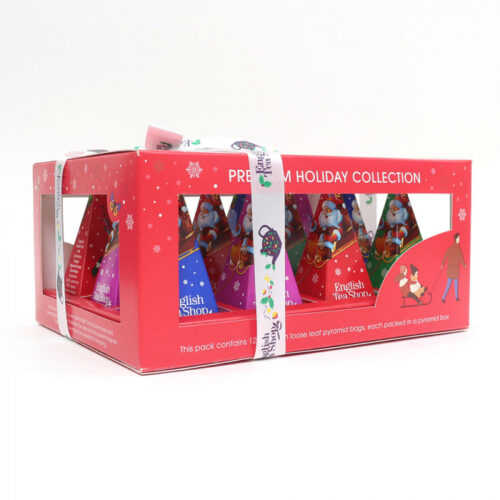 ENGLISH TEA SHOP Organic Holiday Pyramid Red Collection 12s 24gm