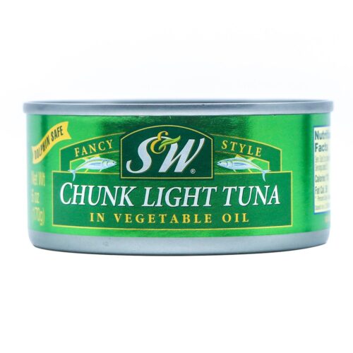 S&W Chunk Light Tuna In Vegetable Oil 170g