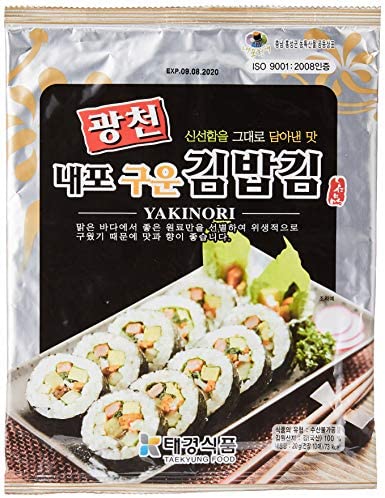 TAEKYOUNG Yaki Nori Seaweed 10s 20gm