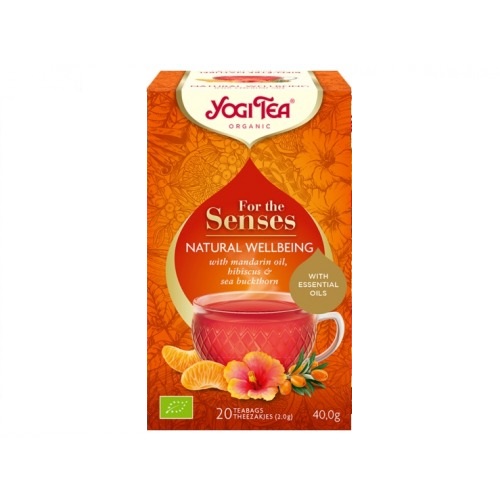 YOGI TEA Natural Wellbeing With Hibiscus & Sea Buckthorn Tea 20TB 40gm