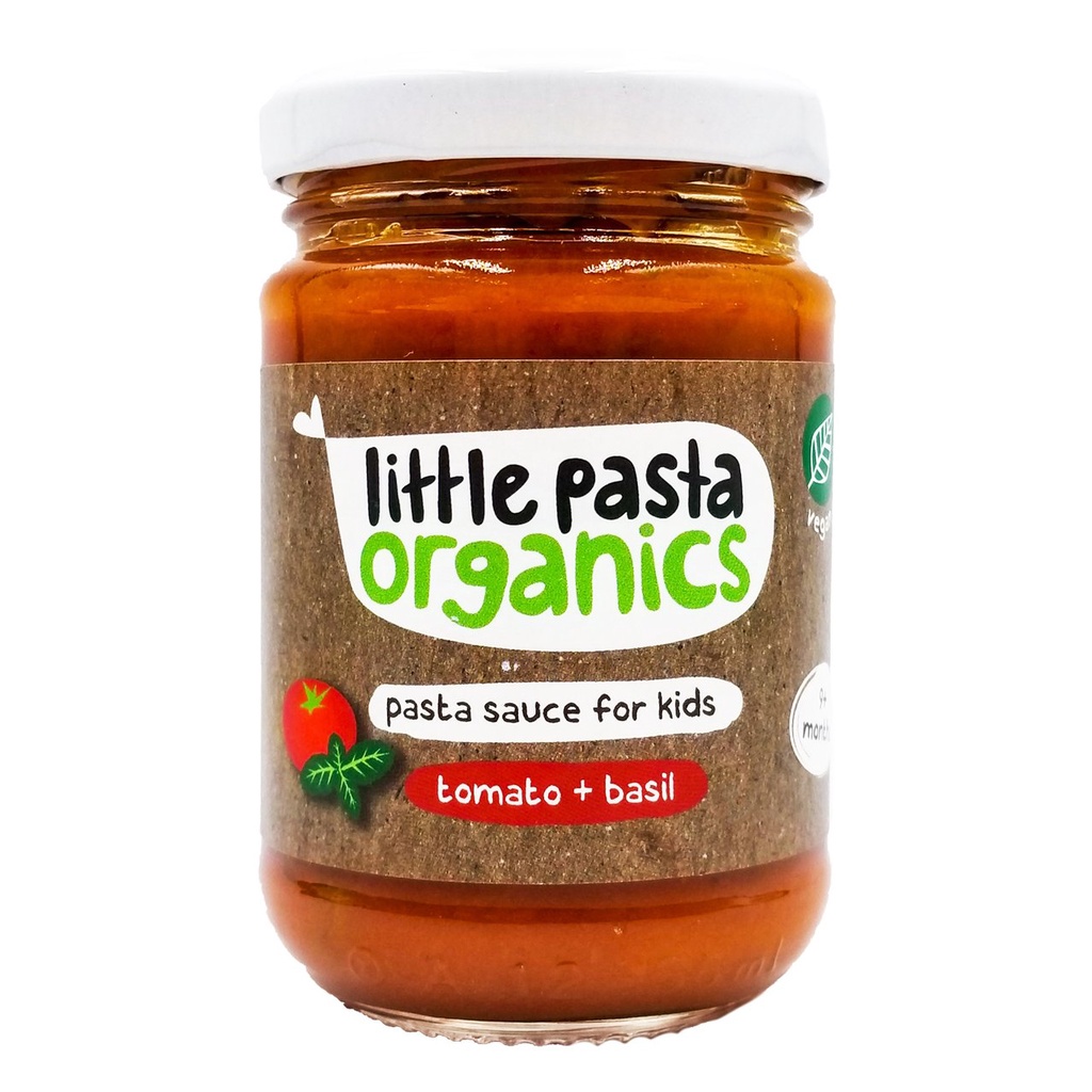 LITTLE PASTA Organics Tomato + Basil Sauce 130gm