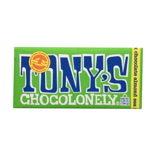 TONY'S Dark Chocolate Almond Seasalt Bar 240gm