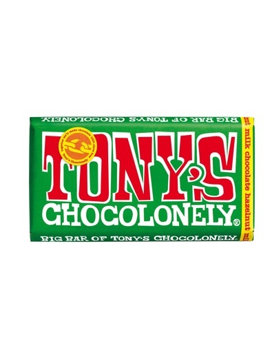 TONY'S Milk Chocolate Hazelnut Bar 240gm