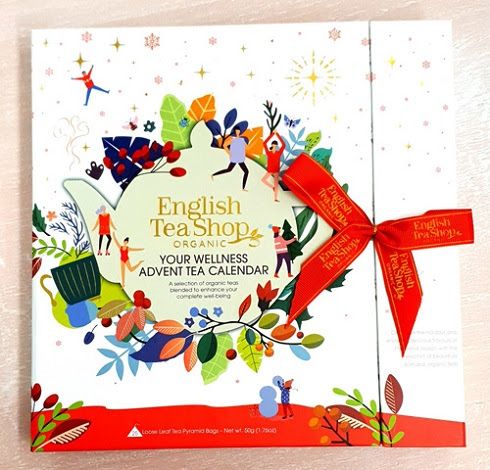 ENGLISH TEA SHOP Organic Book Styles Advent Calender Your Wellness 25s 50gm