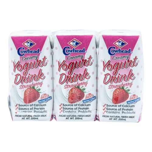 COWHEAD Strawberry Yogurt Creamy Drinks 3s 200ml