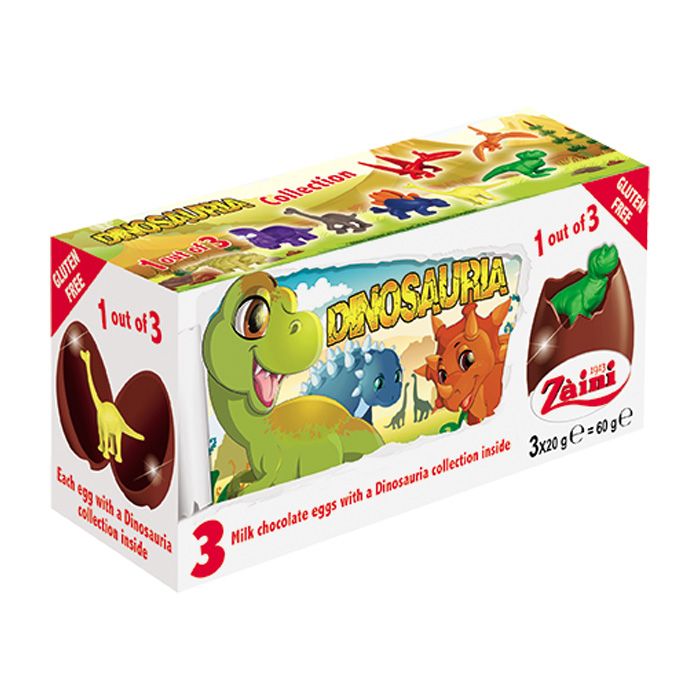 ZAINI Dinosauria Egg Chocolate 60GM